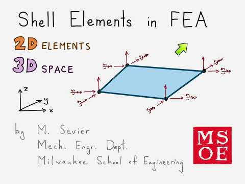 Introduction to shell elements in Finite Element Analysis (FEA)