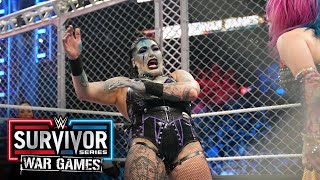 Asuka blinds Rhea Ripley with the Poison Mist: Survivor Series: WarGames (WWE Network Exclusive)