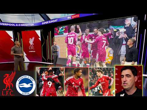 Liverpool vs Brighton 2-0 Alexander Isak, Wirtz & Barcola on fire🔥|Iraola & Jamie Carragher reaction