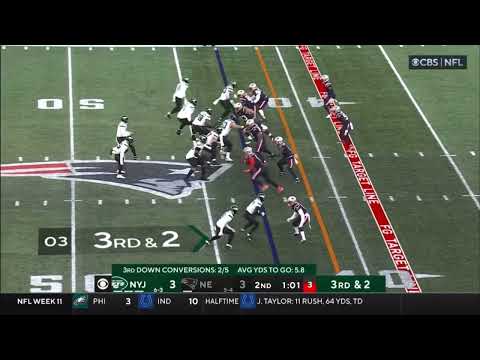 Devin McCourty with the dropped interception