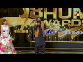 Adeel Afzal Winning Award - Best Supporting Actor Male for Parizaad at The Kashmir 8th Hum Awards.