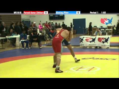 96 KG Round 1 - Parvesh Ku Chhikara IND vs Khetag Pliev CAN