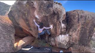 Video thumbnail of Kung Pao, V6. Moe’s Valley