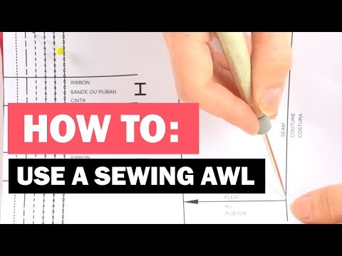 How to use a tailor's awl for sewing