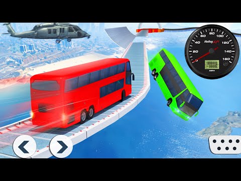 Impossible Bus Stunt Driving 2022 - Mega Ramp Racing Driving Simulator - Android GamePlay
