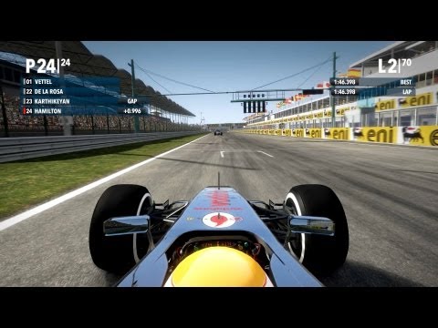 F1 2012, 24th to 1st, 100% race, legend ai, Hamilton, Hungary