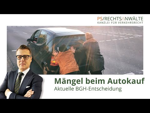 Defects, wear and tear when buying a car, current BGH decision