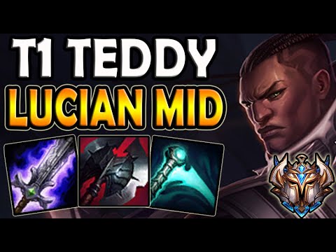 T1 Teddy LUCIAN MID vs CASSIOPEIA - Patch 10.14 Ranked Korea ✔️