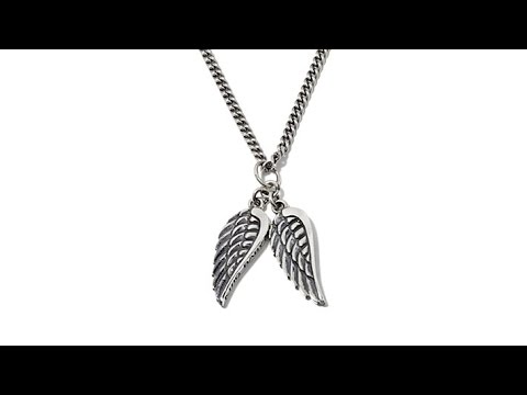 King Baby Jewelry Double Wing Pendant with Chain