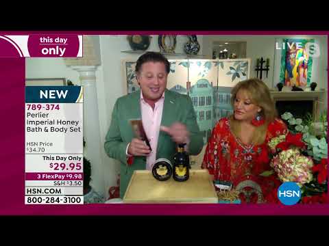 Perlier Imperial Honey Bath   Body Set