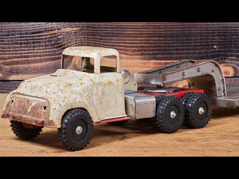 Custom 1957 Tonka Tandem Truck and Low Boy Truck Restoration