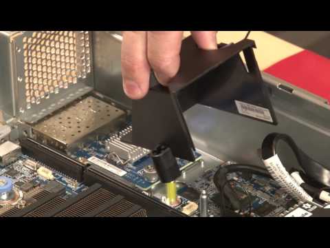 Lenovo ThinkSystem SR650 installing a LOM adapter air baffle