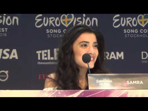 ESCKAZ in Stockholm: Samra (Azerbaijan) press-conference
