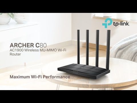 Роутер TP-Link ARCHER C80, AC1900, MU-MIMO - фото 1 - id-p1680202035