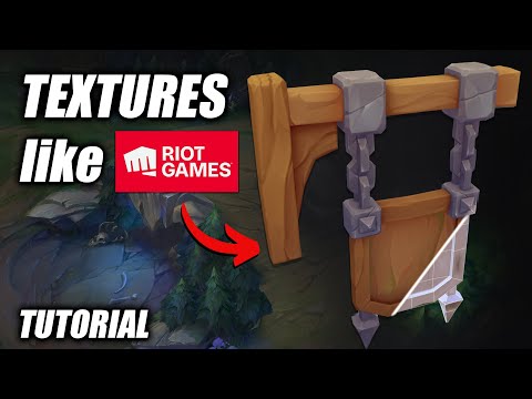 Texture 3D like Riot Games -Handpaint Textures Tutorial