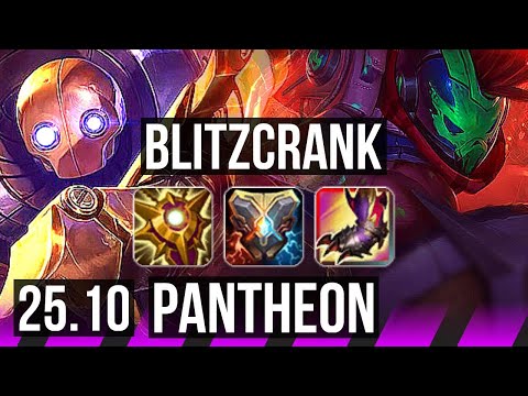 BLITZCRANK & Caitlyn vs PANTHEON & Lucian (SUP) | KR Master | 25.10