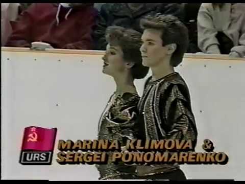 Klimova & Ponomarenko Климова и Пономаренко (URS) - 1988 Calgary, Ice Dancing, Comp Dance 1 (US ABC)