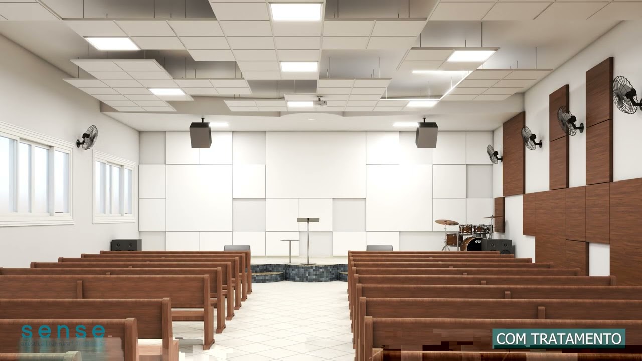 Projeto Acústico Igreja Betania no Santa Cruz