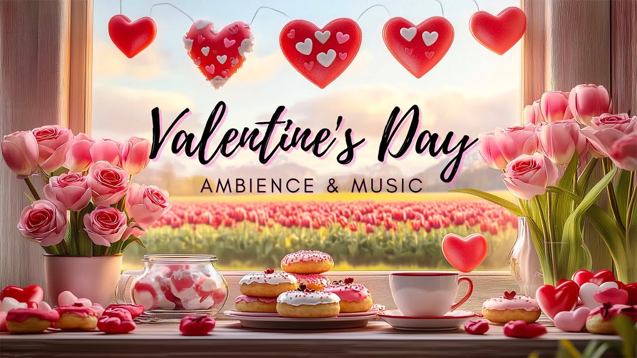 Cozy Valentine's Day Ambience ❤️ Beautiful Romantic Piano Music for Relaxing 🌹 Happy Valentine's Day