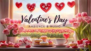 Cozy Valentine's Day Ambience ❤️ Beautiful Romantic Piano Music for Relaxing 🌹 Happy Valentine's Day