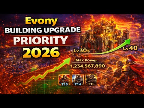 Evony Building Upgrade Priority 2026 | What to Upgrade First for Fast Growth