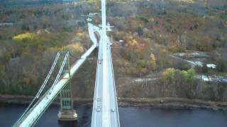 preview picture of video 'View From Above  Bucksport Bridge Tower'