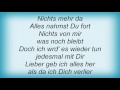 Rosenstolz - Jedesmal Lyrics