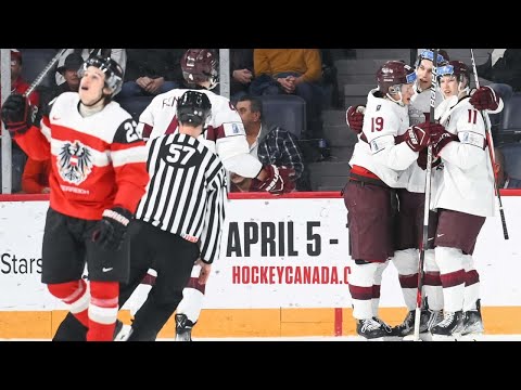 Хоккей Austria vs Latvia (Rel.2) — 2023 IIHF World Junior Championship