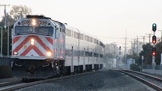 preview picture of video 'Caltrain Arrives Belmont'