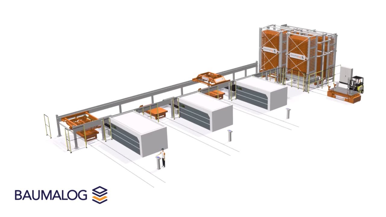 Automated flow of the material in sheet metal processing with Baumalog SmartFlow System