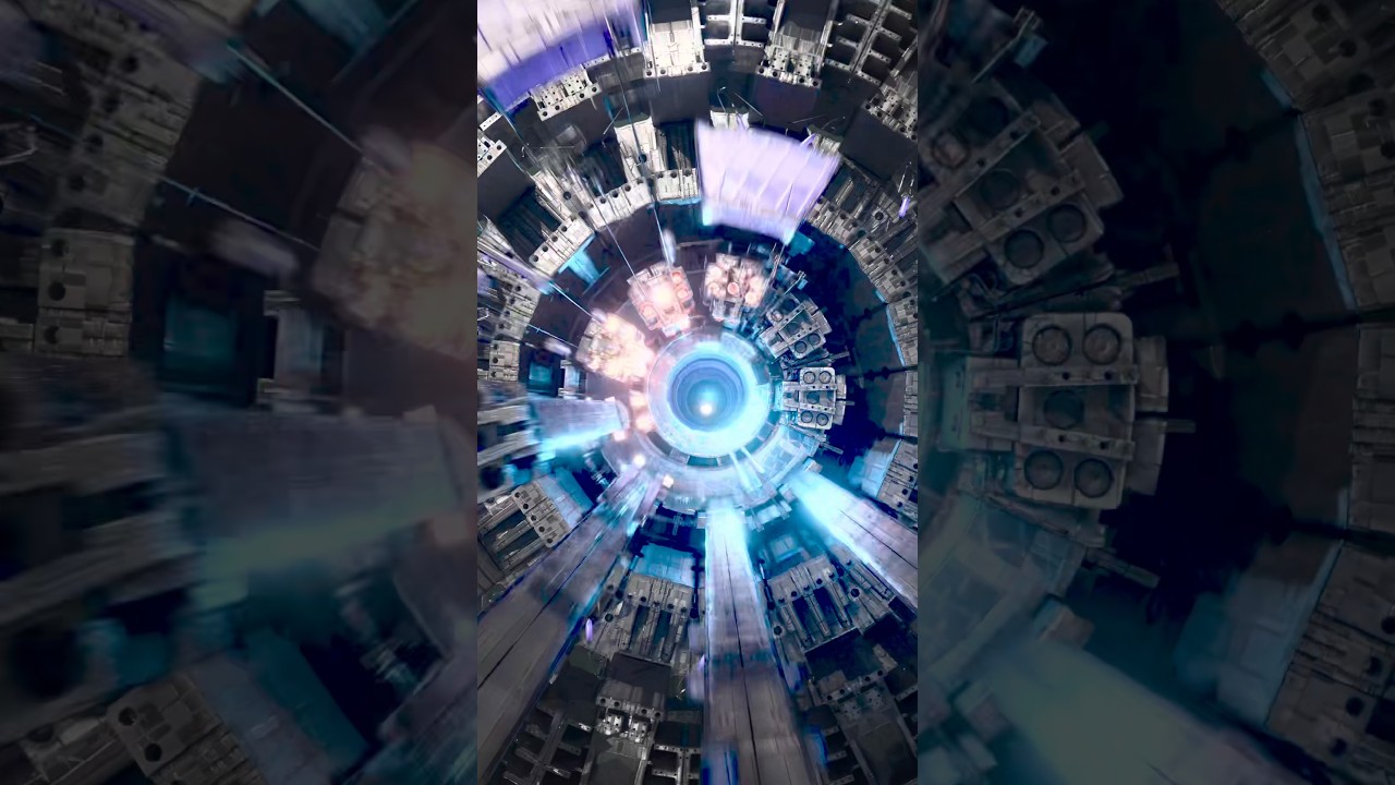 核融合リアクター　ITER　組み立て　中心ソレノイドとポロイダルコイル　#組み立て #自主制作 #3dcg