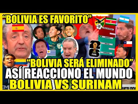 THIS IS HOW THE WORLD REACTED TO BOLIVIA vs SURINAME PLAYOFF FOR THE 2026 WORLD CUP "BOLIVIA FAVO...