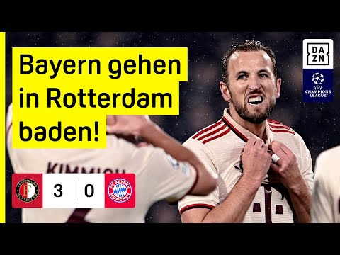 Totalausfall! Bayern laufen in drei Konter: Feyenoord - FC Bayern | UEFA Champions League | DAZN