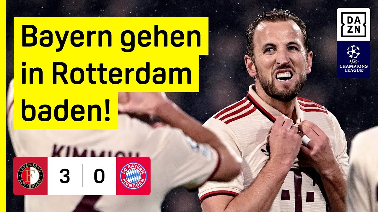 Totalausfall! Bayern laufen in drei Konter: Feyenoord - FC Bayern | UEFA Champions League | DAZN
