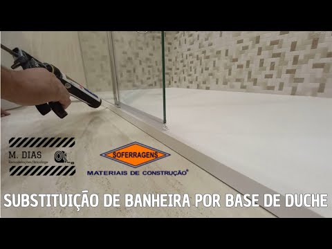 Substituição de banheira por base de duche