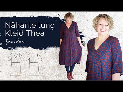 Wickelkleid für den Herbst nähen- Schnittmuster Thea