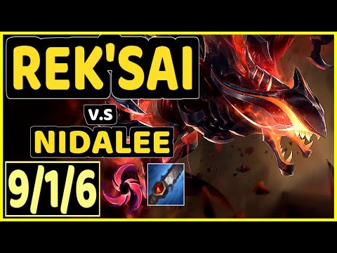 SHRIMP (REK'SAI) vs NIDALEE - 9/1/6 KDA JUNGLE CHALLENGER GAMEPLAY - BR