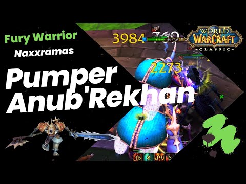 Pumping on a World Buffed Fury Warrior in Naxx - Anub'Rekhan -  Classic ERA WoW