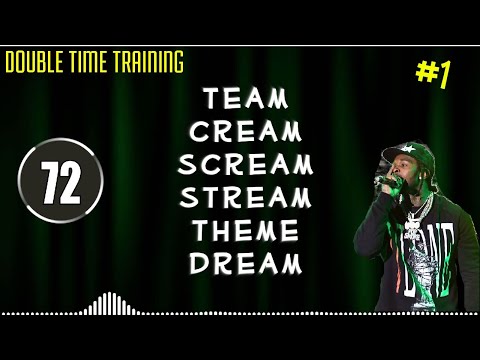 DOUBLE TIME TRAINING #1 - Freestyle Battle Beat Training - Rap Beat for Improvising with Words