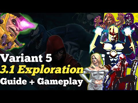 Variant 5 Blood & Venom Chapter 3.1  Exploration Guide | Easy Path & Tricky Fights Gameplay | MCOC