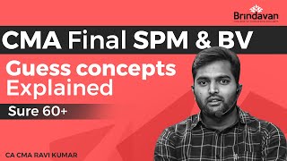 CMA FINAL SPM & BV Guess Concepts by CA CMA Ra