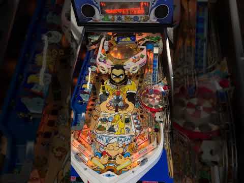 Pinball BALLY Popeye Saves The Earth 1994 PlayGameTest