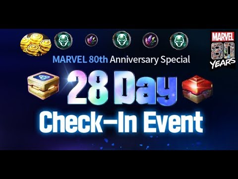 Marvel 80th Anniversary C.T.P Chest And Odin's Blessing Chest Special 28 Days check-in Event