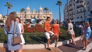 Walking Monte-Carlo’s CASINO SQUARE in Monaco, French Riviera