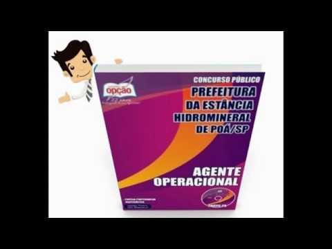 Apostila Concurso Poá 2015 - Agente Operacional