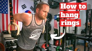 How to hang gymnastics rings