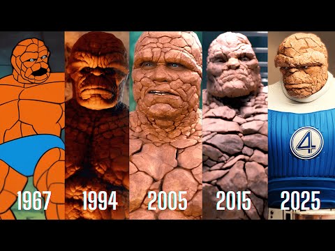 The Thing Evolution in Movies & Cartoons (1967–2025) | Fantastic Four Transformation History