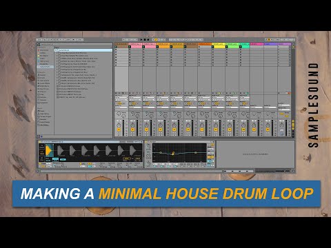 How to make a full minimal house drum loop | distilled noise