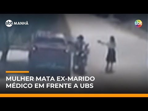Médica mata ex-marido a tiros em frente a UBS em Alagoas | #SBTManhã