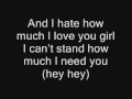 Rihanna feat Ne-Yo - Hate that I love you with lyrics